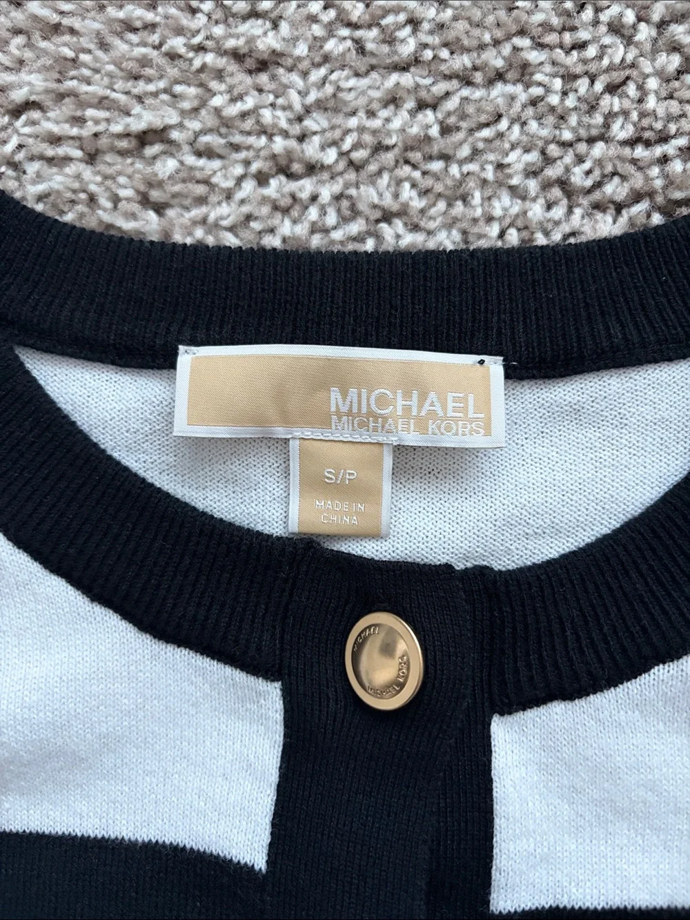 Michael Kors Stripe Cardigan